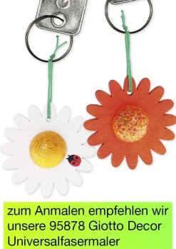 Schlüsselanhänger "Blume", 2 Stück