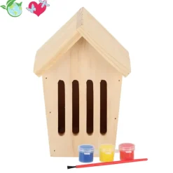 Schmetterlings-Haus zum Bemalen, aus Holz, mit Farbe
