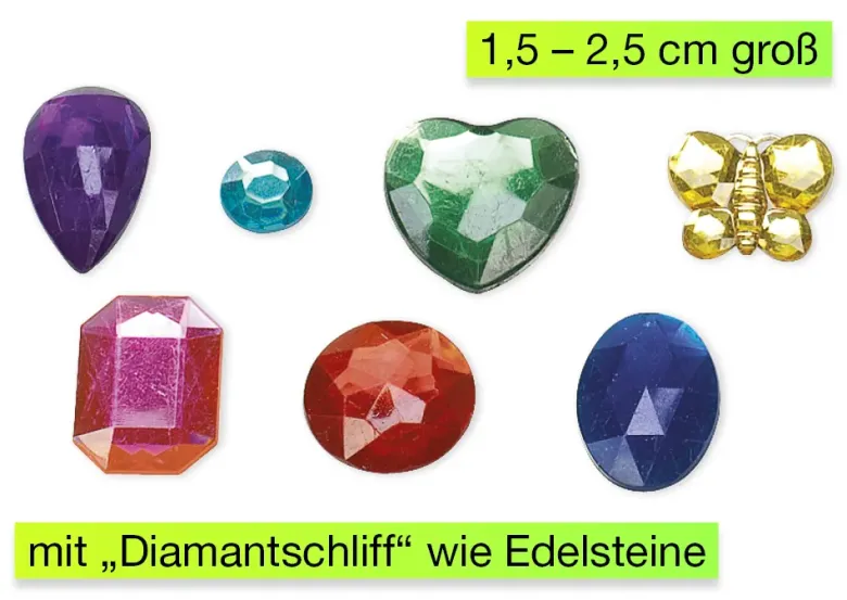 Schmuck-Steine, 15-25 mm, ca. 500 Stück