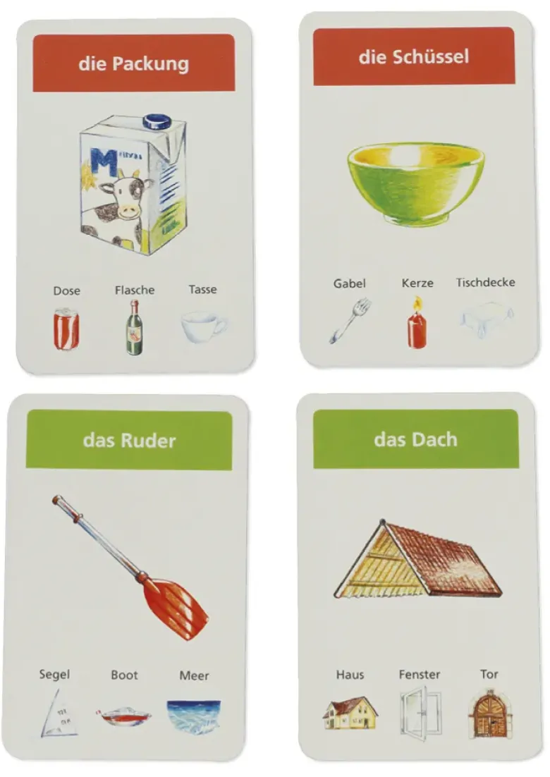 Schubicards Deutsch "Artikel der - die - das"