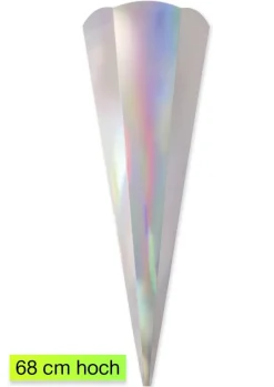 Schultüte "Metallic-irisierend", 68 cm hoch, 5 Stück