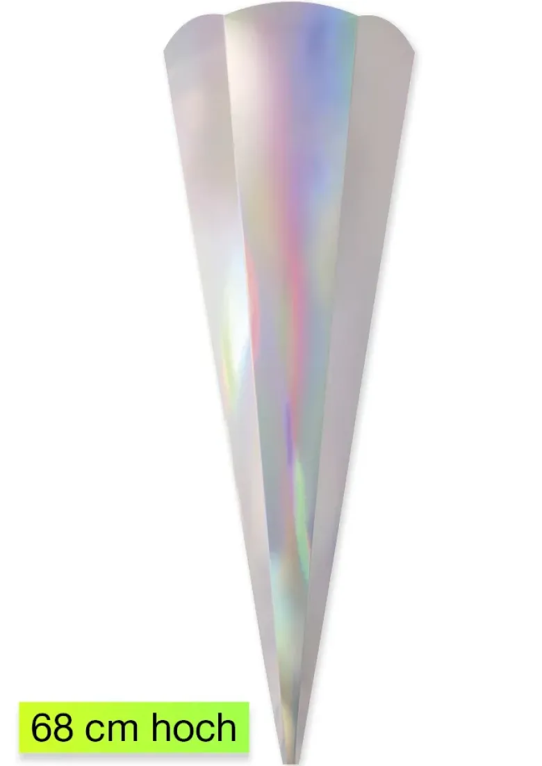 Schultüte "Metallic-irisierend", 68 cm hoch, 5 Stück