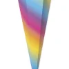 Schultüten zum Stecken "Regenbogen", 68 cm hoch, 5 Stück