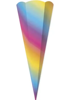 Schultüten zum Stecken "Regenbogen", 68 cm hoch, 5 Stück