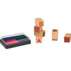 Set Alphabet- und Zahlen-Stempel, mit Stempelkissen, 49-tlg.