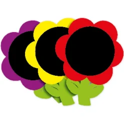 Set Blumen-Tafeln, 3 Stück, ca. 80x112 cm