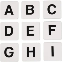 Set Buchstaben-Kärtchen "ABC", 216-tlg. im Koffer