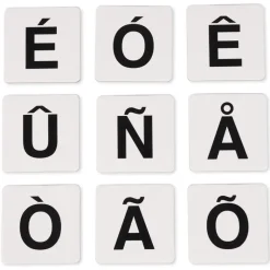 Set Buchstaben-Kärtchen "ABC", 216-tlg. im Koffer