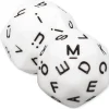 Set Buchstaben-Würfel 2-tlg., 32 mm ø