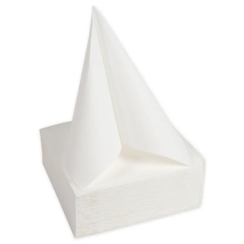 Set Cocktail-Servietten weiß, 2-lagig, 20x20 cm, 50 Stück