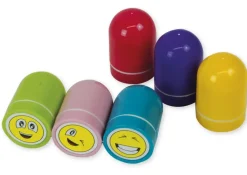 Set Dauer-Stempel „Lachende Gesichter“, 6-tlg.