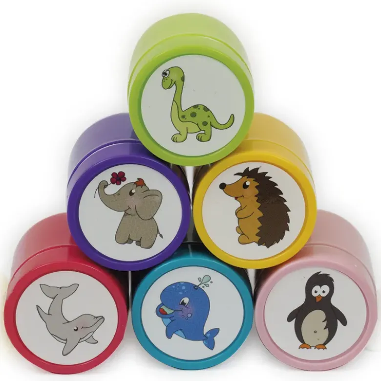 Set Dauer-Stempel "Tiere", 6-tlg.