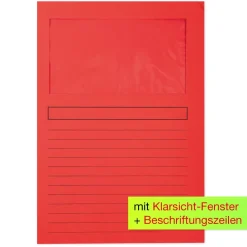 Set Dokumenten-Hüllen aus Pappe A4-Plus, 10 Stück, farbig