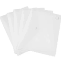 Set Dokumentenmappe A4, 7-tlg., transparent farblos