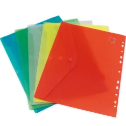 Set Dokumentenmappe A4 zum Abheften, 5-tlg., farbsortiert