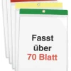 Set Einstecktaschen A4-Plus mit Farbstreifen, 5-tlg.