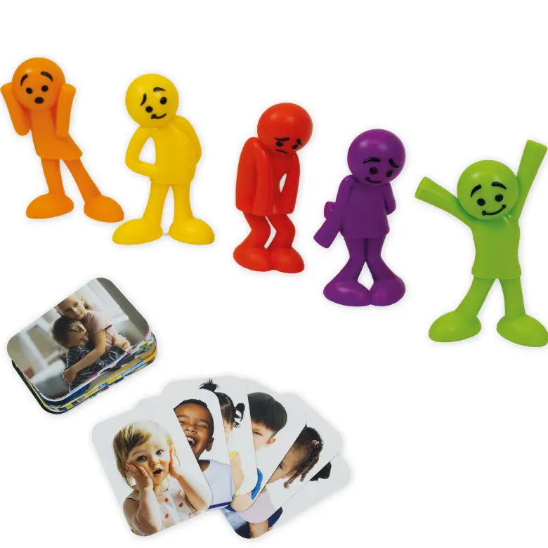 Set Emotions-Figuren farbig sortiert, 54-tlg., in Box
