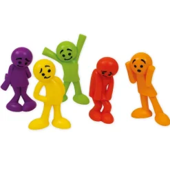 Set Emotions-Figuren farbig sortiert, 54-tlg., in Box