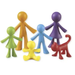 Set Familien-Figuren farbig sortiert, 72-tlg., in Dose