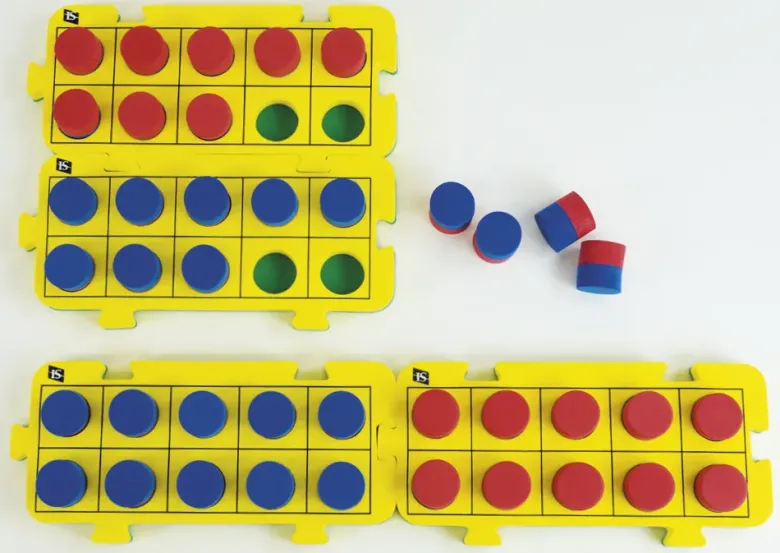 Set Flüster-Rechenleiste 3D, 44-tlg.