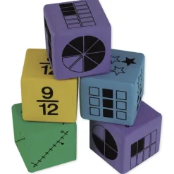 Set Flüster-Würfel "Brüche", 4,3 cm, 16-tlg.