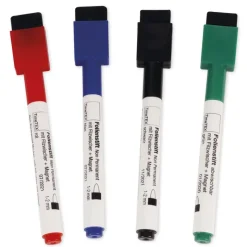 Set Folienstifte Non Permanent mit Filzwischer + Magnet, 4tlg.
