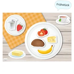 Set Gesunde Mahlzeiten mit Ernährungspyramide, magnetisch, 80-tlg.