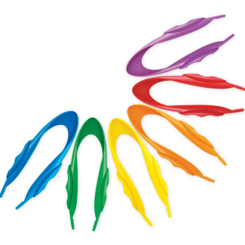 Set Giga-Pinzetten farbig, 12-tlg., 15 cm