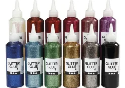 Set Glitzerkleber, 12-tlg.