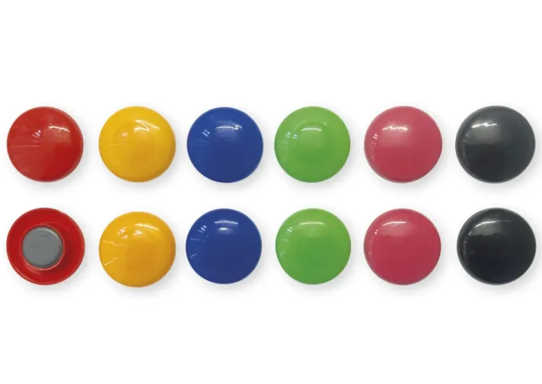 Set Haft-Magnete 30 mm ø, farbig sortiert, 12-tlg.