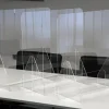 Set Hygiene-Schutzwand Standard M für Tische, mit Durchreiche, 3 Stück