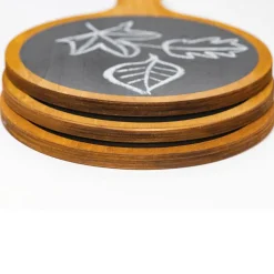 Set Kreidetafeln aus Holz, 3 Stück