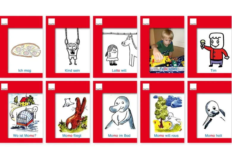 Set Lesebüchlein A6, rote Serie, 10-tlg.