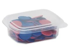 Set Material-Boxen aus Kunststoff, 10 Stück, 86x112x33 mm