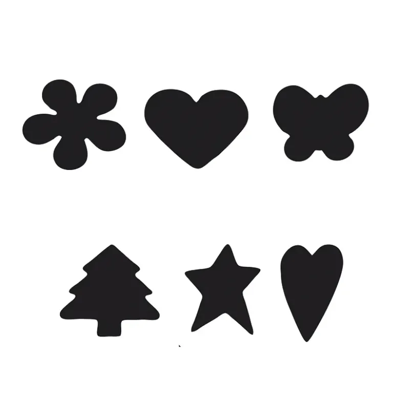 Set Motiv-Stanzer für Moosgummi, 3-tlg.
