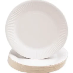 Set Pappteller weiß, 23 cm ø, 50 Stück