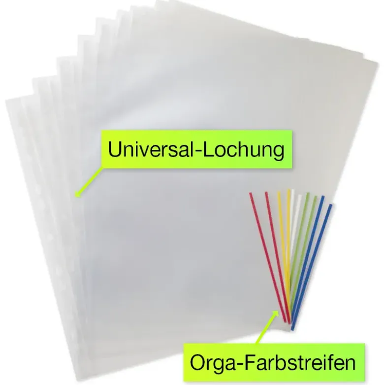 Set Prospekt-Hüllen A4-Extra, 10-tlg.
