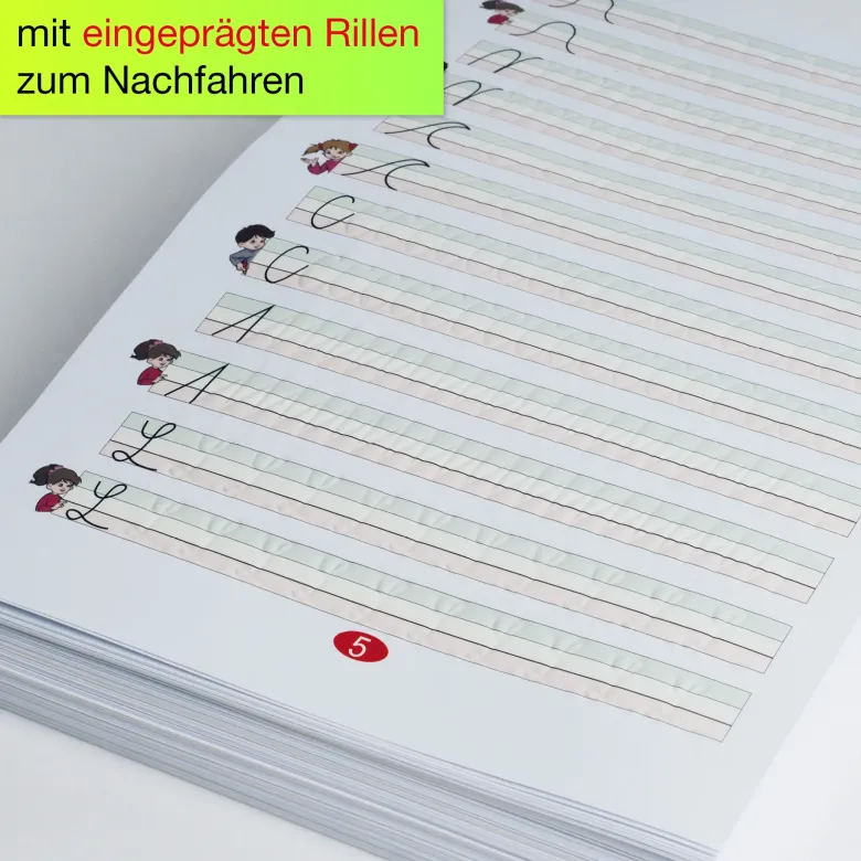 Set Schreiblern-Blattsammlung A4 "ABC", 156-tlg.