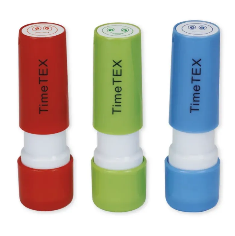 Set Siebdruck-Stempel "Perpetuum" 3-tlg. "Compact - lachende Gesichter"