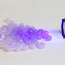 Set UV-Perlen, lila, 60 Stück