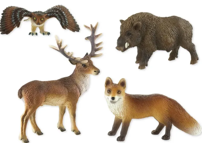Set Wald- und Feld-Tiere, 9-tlg.