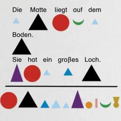 Set Wortarten-Symbole, aus Pappe, zum Legen, 1.200-tlg.