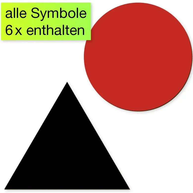 Set Wortarten-Symbole, magnetisch, 60-tlg., in Box "Montessori Premium"