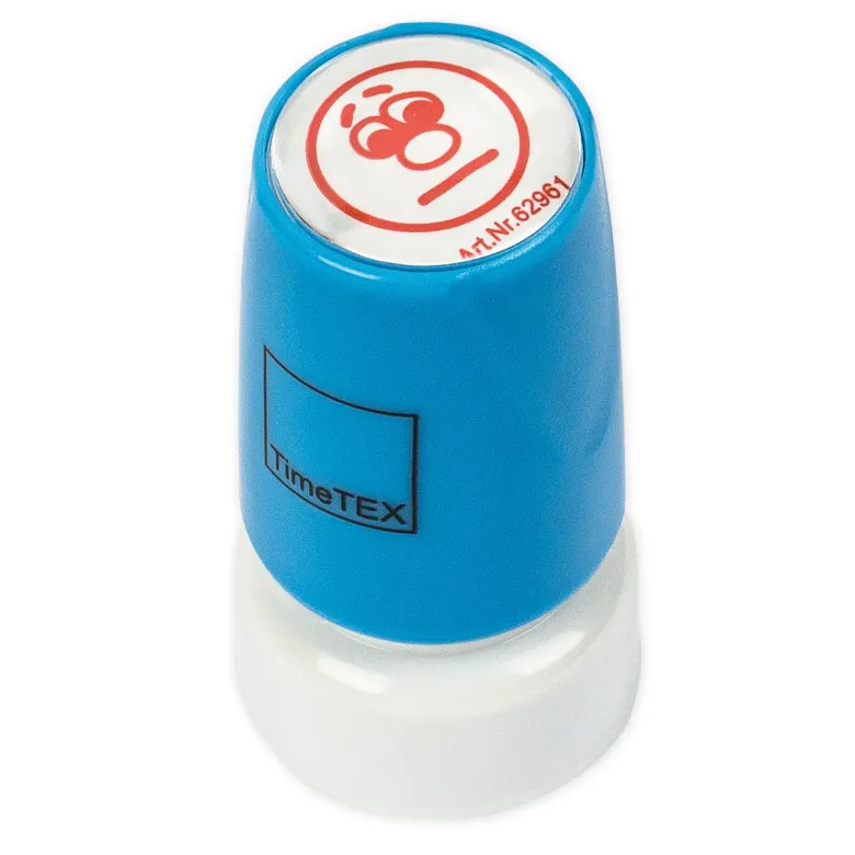 Siebdruck-Stempel "Perpetuum", "Gesicht neutral"