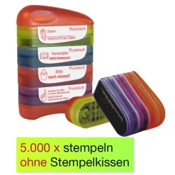 Siebdruck-Stempel "Perpetuum", 4 in 1, "Russisch"