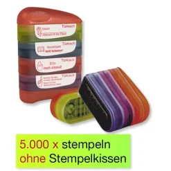 Siebdruck-Stempel "Perpetuum", 4 in 1, "Türkisch"