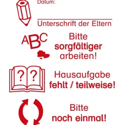 Siebdruck-Stempel "Perpetuum", 4 in 1, "Unterschrift"
