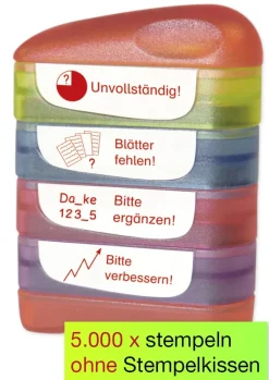 Siebdruck-Stempel "Perpetuum", 4 in 1, "Unvollständig"