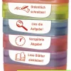 Siebdruck-Stempel "Perpetuum", 4 in 1, "Verspätete Abgabe"