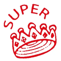 Siebdruck-Stempel "Perpetuum", "Krone super"